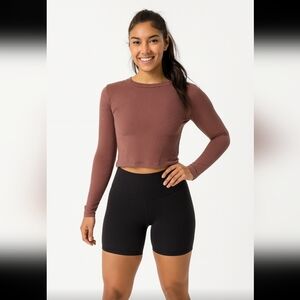 Vinni The Label Women's Long Sleeve Top in Brown. Size Large EUC